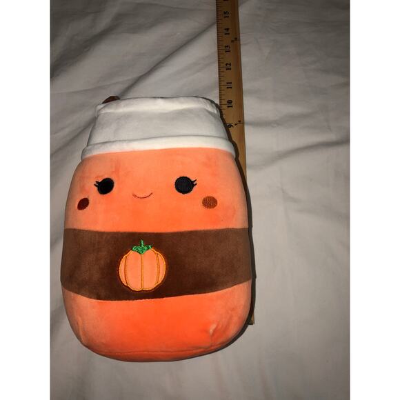 Pumpkin Spice Latte Squishmallow Paislynn Plush Fall Halloween 8" Orange - Picture 3 of 5